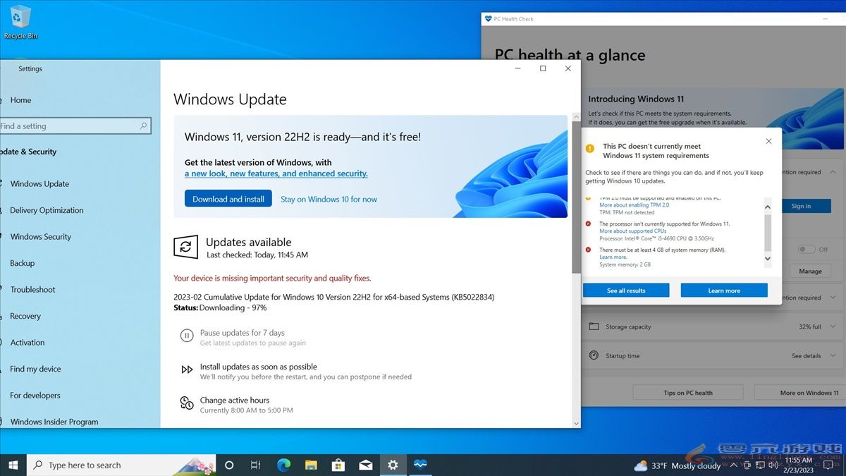 推广力度过头了 微软向不受支持的设备推送Windows 11(图1)